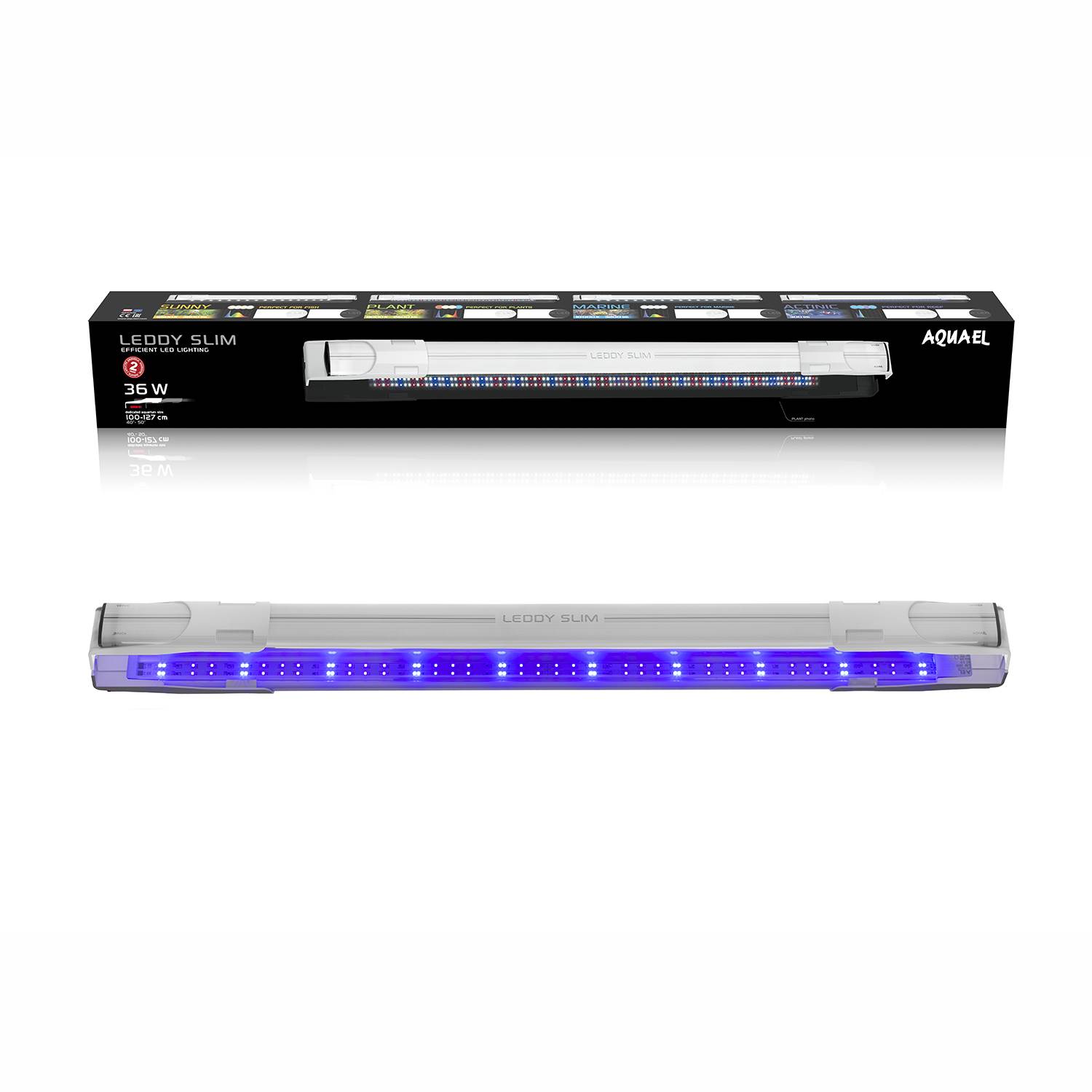 LeddySlim Link 36W d'Aquael - Eclairage connectée pour aquarium à cuve  ouverte